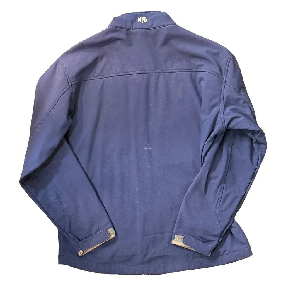 Vintage Buffalo Bills Hardshell Fleece Jacket Full Zip L Blue VTG NFL Y2K Coat